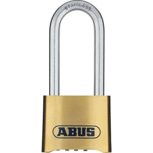 Combinatiehangslot - ABUS - 180IB/50HB63 B/DFNLI - Gesmeed messing huis - Roestvrijstalen handgreep - Numerieke code