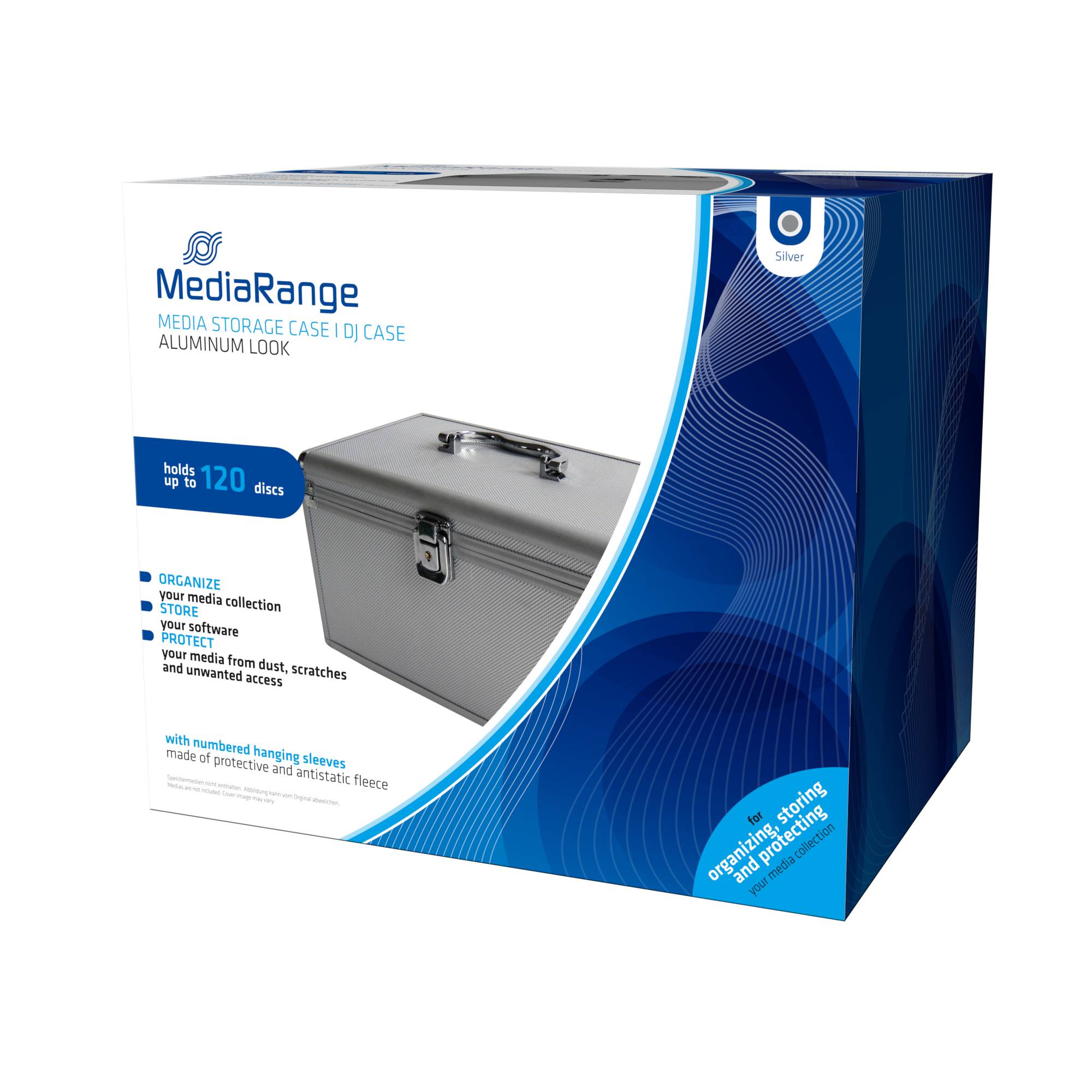 MediaRange BOX79 CD-doosje Opbergdoos 120 schijven Zilver-2