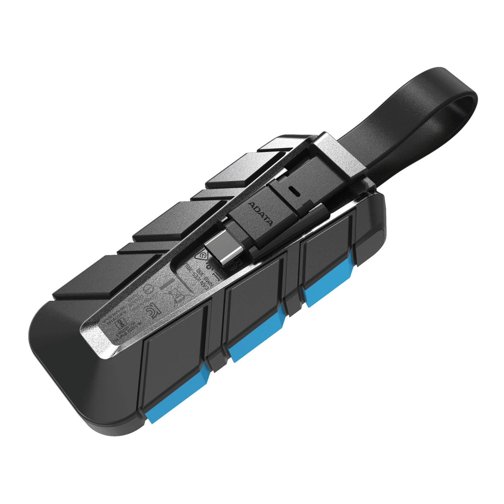 ADATA Externe SSD SC740 1TB Plug&Go blauw 1050/1000 MIL.STD-2