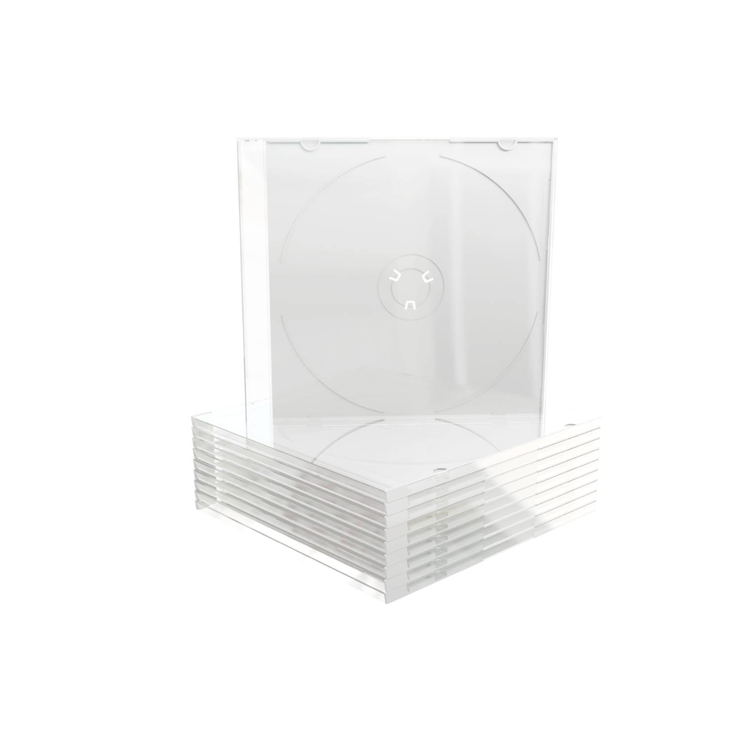 MediaRange CD lege doos 100 stuks slanke jewelcase voor het opbergen van cd's-0