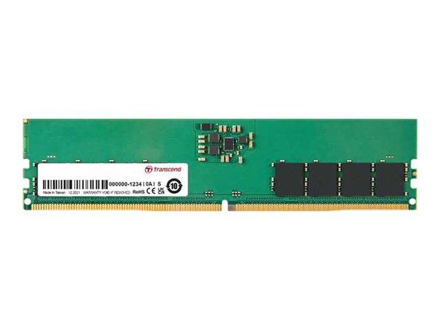 Transcend JetRAM - DDR5 - Modul - 16 GB - DIMM 288-PIN - 4800 MHz / PC5-38400 - CL40 - 1.1 V - ungepuffert - on-die ECC-1