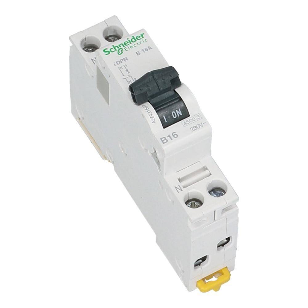 Installatieautomaat 1 polig + nul 6A C 6kA Acti9 iC40N-0