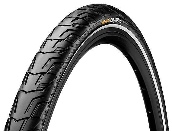 Buitenband Continental Ride City Puncture ProTection 28 x 1,25" / 32-622 - zwart met reflectie-0