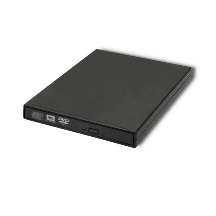 QOLTEC QOLTEC-51858 Externe DVD-drive; zwart; USB A; USB 2.0; 137x133x16mm - 1 stuk-0