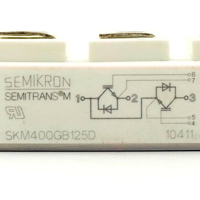 SEMIKRON DANFOSS SKM400GB125D Module: IGBT; transistor/transistor; halfbrug IGBT; Urmax: 1,2kV - 1 stuk-1