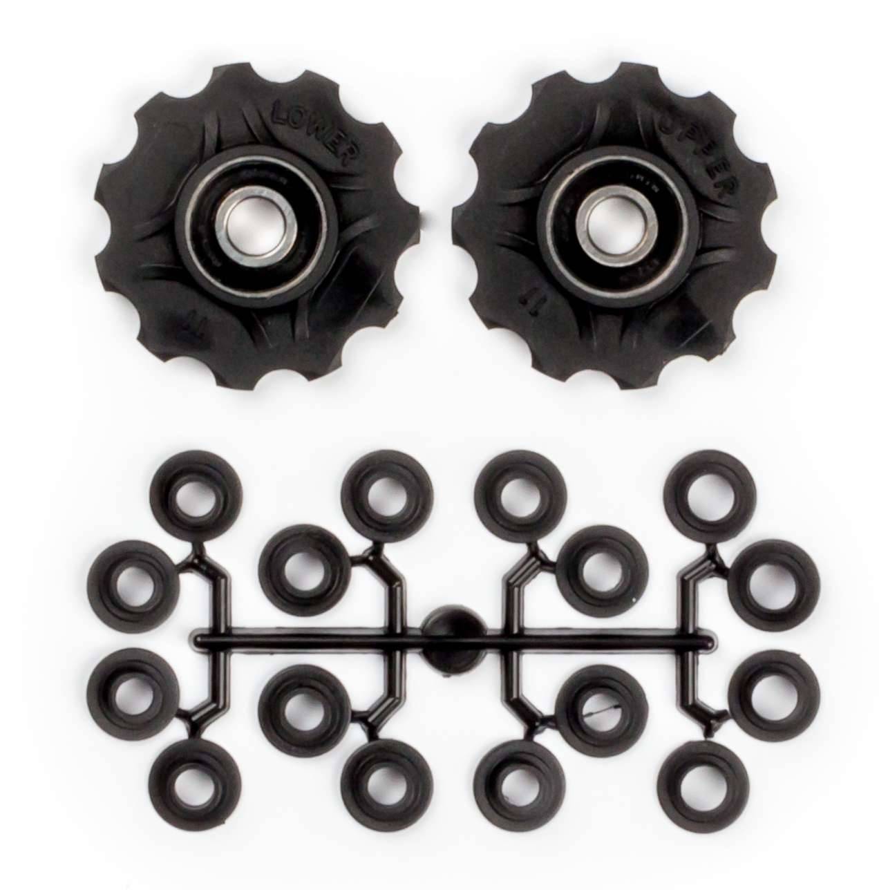 Derailleurwieltjes 2 x 11 tands Elvedes met standaard afgedichte lagers-0