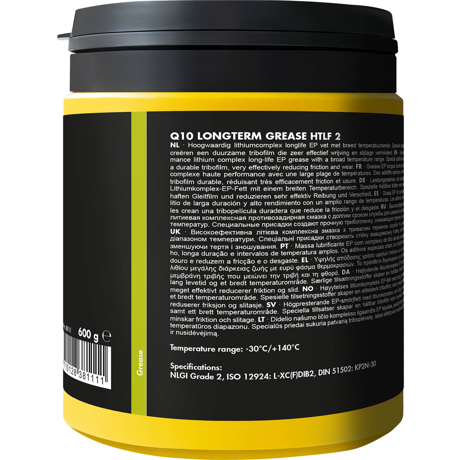 Kroon-Oil Q10 Longterm Grease HTLF 2 600gr-1