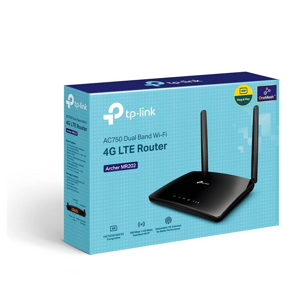 TP-Link Archer MR202 draadloze router Fast Ethernet Dual-band (2,4 GHz / 5 GHz) 4G Zwart-4