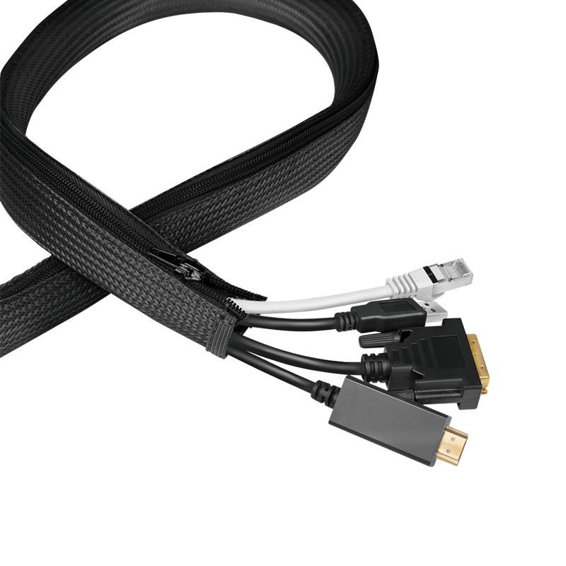 LOGILINK PC-KAB0083 Omvlechting; polyester; zwart; L: 5m; losmaakbaar; Ø: 50mm - 1 stuk-5
