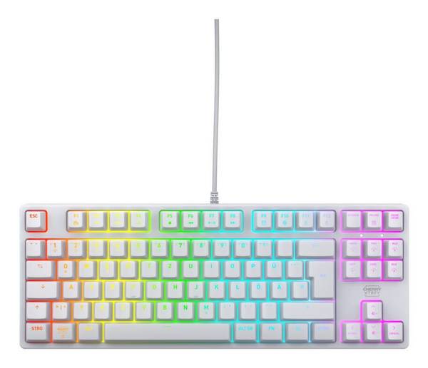 CHERRY K4V2 TKL toetsenbord Gaming USB QWERTZ Duits Wit