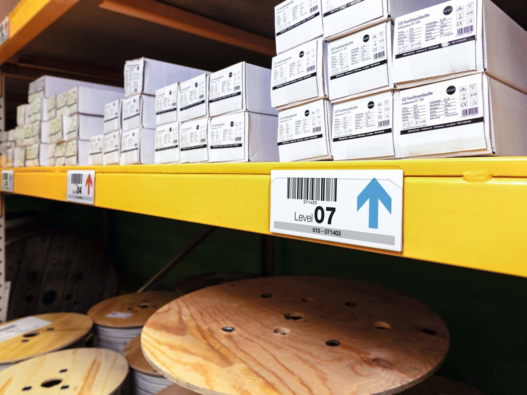 Duurzame harde kaft met zelfklevend labelvakje 150x67mm 10 stuks-1