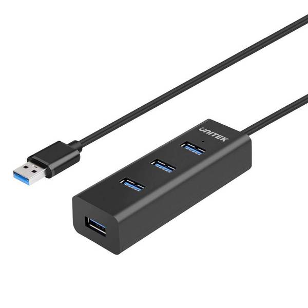 UTK UNITEK Y-3089 interface hub USB 3.2 Gen 1 (3.1 Gen 1) Type-A 5000 Mbit/s Zwart