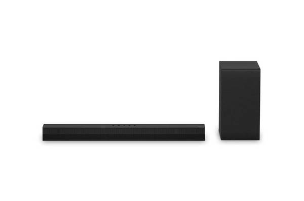 LG S40T soundbar met 2.1 kanalen en Bluetooth, 300 W, zwart.