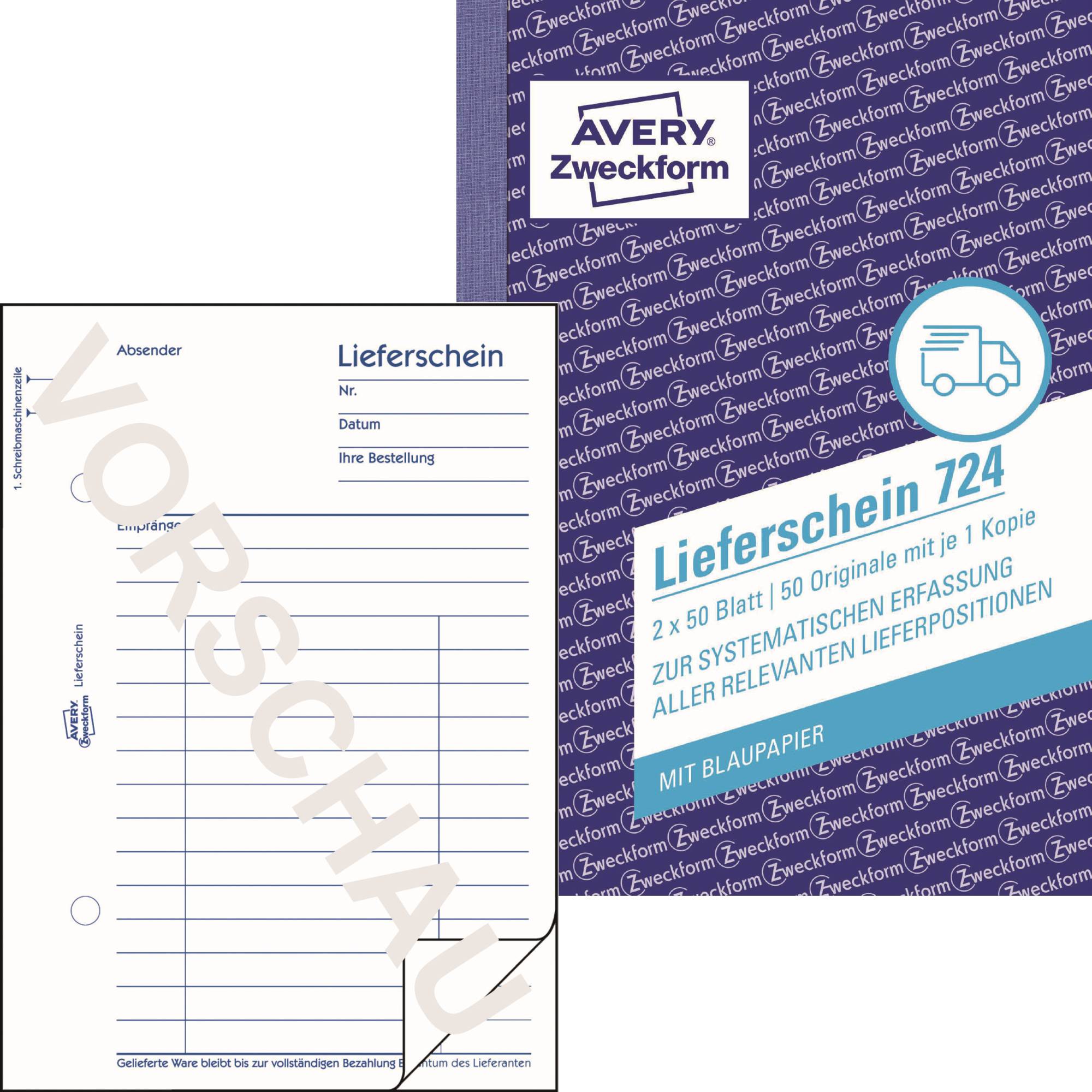 Avery Zweckform Avery 724 - Wit - Papier - 105 mm - 148 mm-0