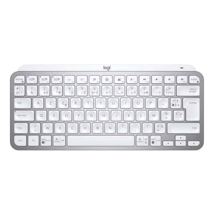 Logitech Wireless Keyboard - MX Keys Mini - LICHTGRIJS - Compact, Bluetooth, verlicht voor MAC, iOS, Windows, Linux,...-0