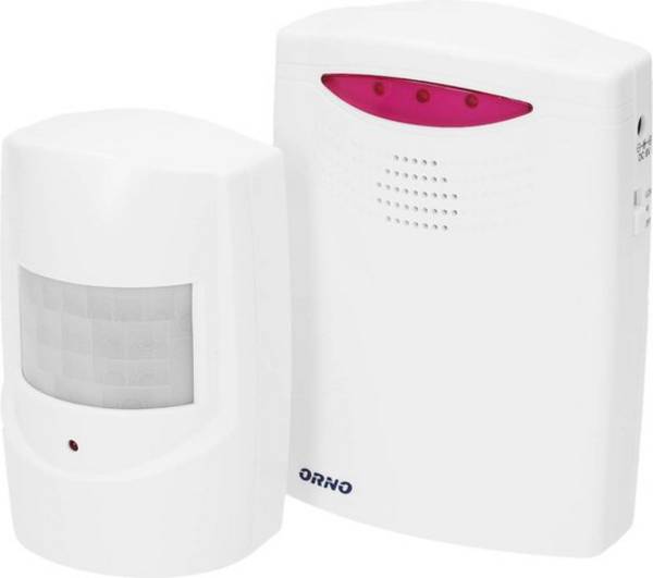 ORNO Draadloze Bewegingsmelder met alarm - IP44 waterdicht