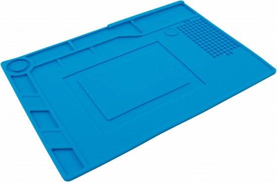 McPower LM-15 Siliconen soldeermat - Hittebestendig - Antistatisch - Flexibel - 389x269mm-0