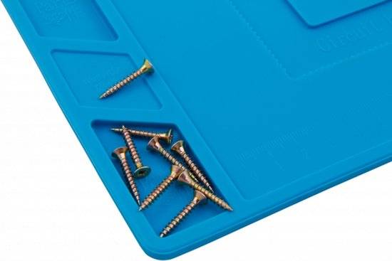 McPower LM-15 Siliconen soldeermat - Hittebestendig - Antistatisch - Flexibel - 389x269mm-2
