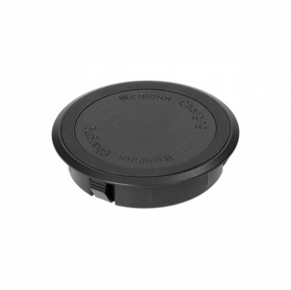ORNO Draadloze inbouw Qi oplader - 60 mm - Zwart