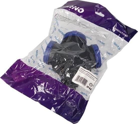 Stekkerdoos voor buiten - Robuuste verdeelstekker - Stekkerblok Heavy-Duty 3-Voudig - Tuinstopcontact - IP44 - Zwart-3