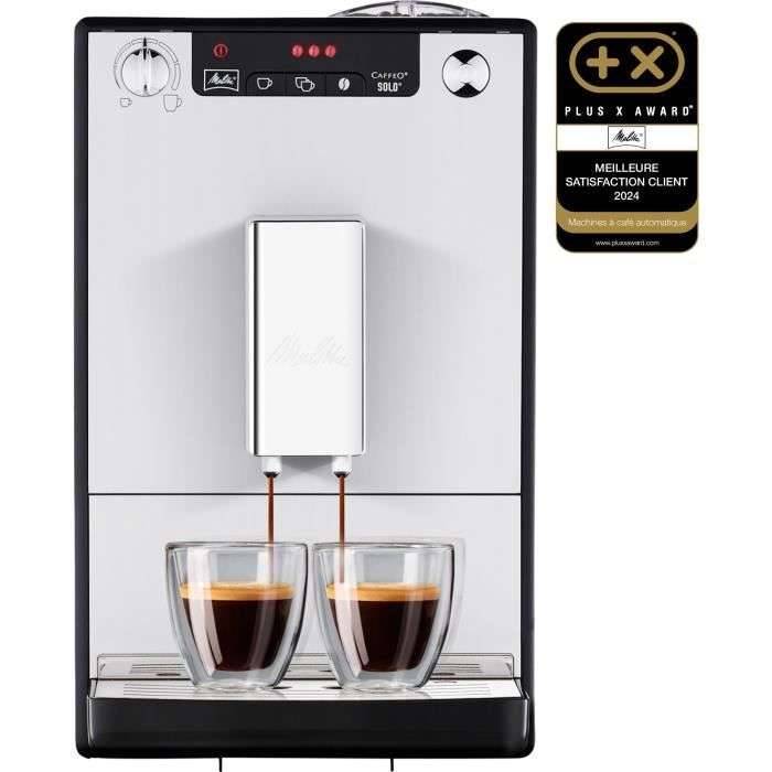 Melitta Solo Silver E950-103 Automatische koffie- en espressomachine met bonenmaler-0