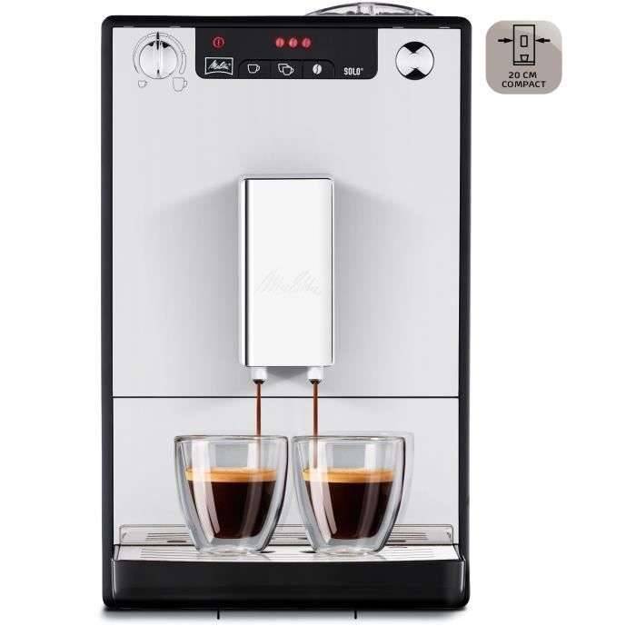 Melitta Solo Silver E950-103 Automatische koffie- en espressomachine met bonenmaler-1