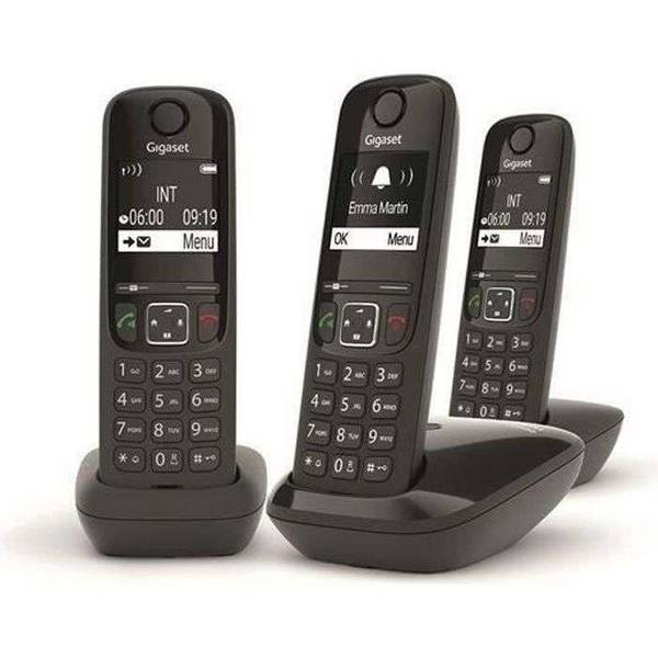 GIGASET vaste telefoon AS690 Trio zwart