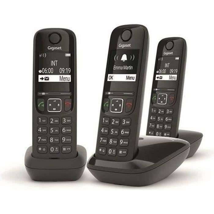 GIGASET vaste telefoon AS690 Trio zwart-0