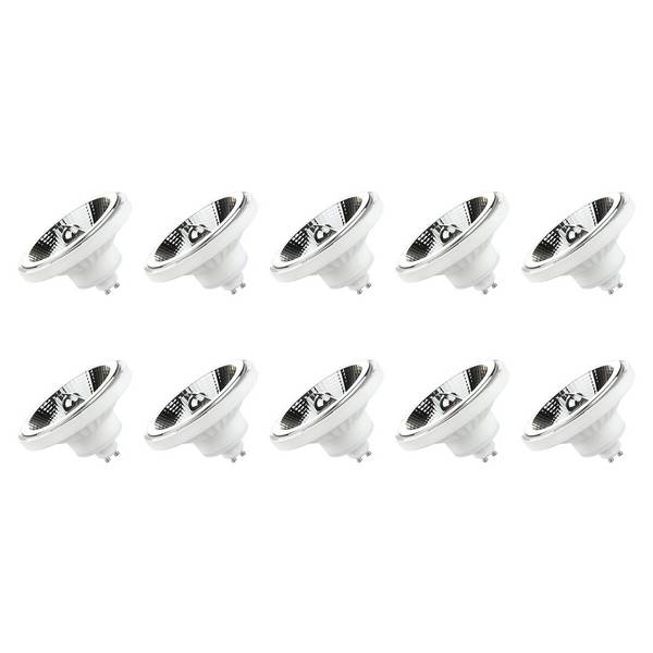 Spectrum LED Spot PAR16 GU10 Helder - 12W 1050lm 3000K - Warmwit - Vervangt 82W - 10 stuks