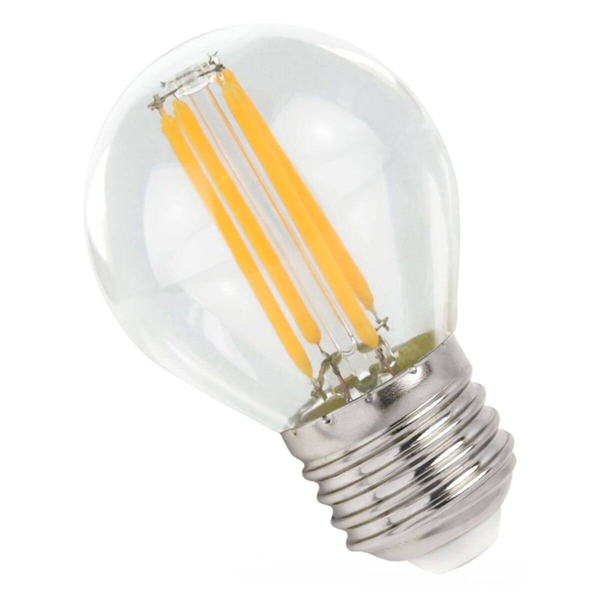 Spectrum LED Kogellamp P45 E27 Helder - 4W 500lm 2700K - Warmwit - Vervangt 41W