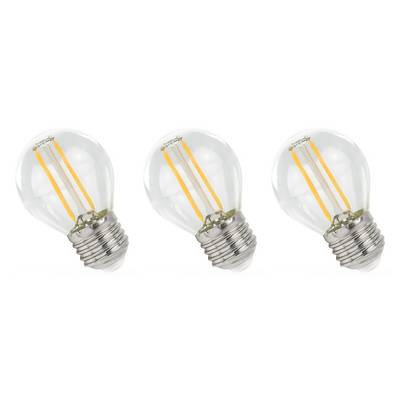 Spectrum LED Kogellamp P45 E27 Helder - 1W 110lm 4000K - Neutraalwit - Vervangt 10W - 3 stuks-0