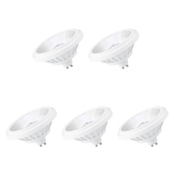 Spectrum LED Spot PAR16 GU10 Helder - 14W 1020lm 4000K - Neutraalwit - Vervangt 140W - 5 stuks