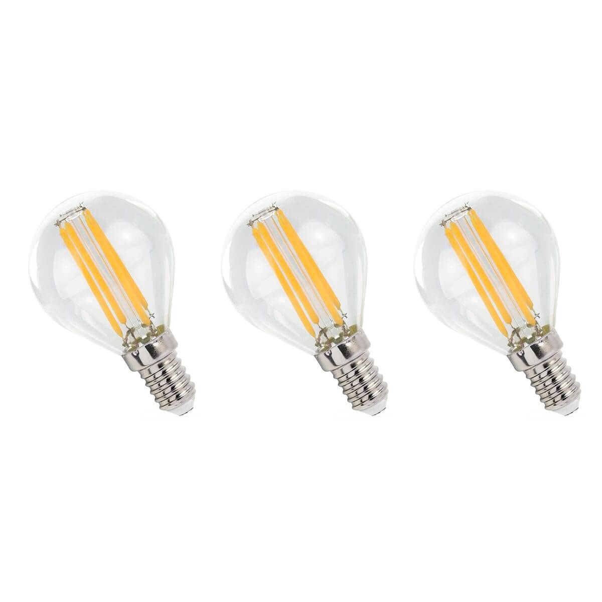 Spectrum LED Kogellamp P45 E14 Helder - 5.5W 660lm 2700K - Warmwit - Vervangt 53W - 3 stuks-0