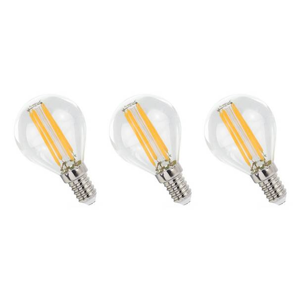 Spectrum LED Kogellamp P45 E14 Helder - 5.5W 660lm 2700K - Warmwit - Vervangt 53W - 3 stuks