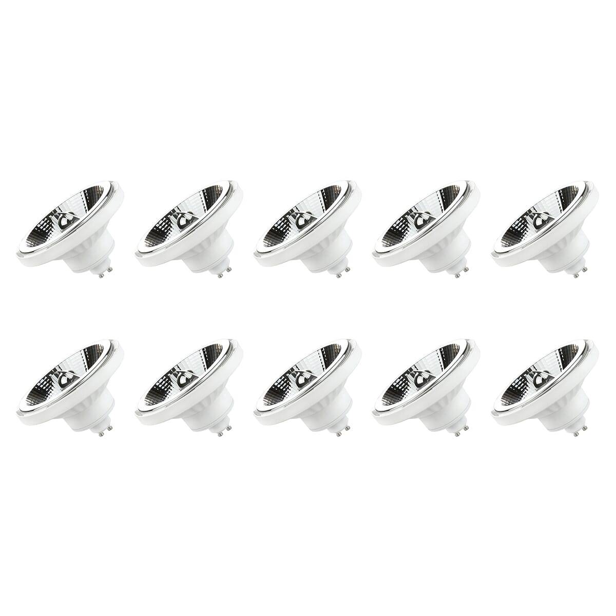 Spectrum LED Spot PAR16 GU10 Helder - 12W 1100lm 4000K - Neutraalwit - Vervangt 82W - 10 stuks-0