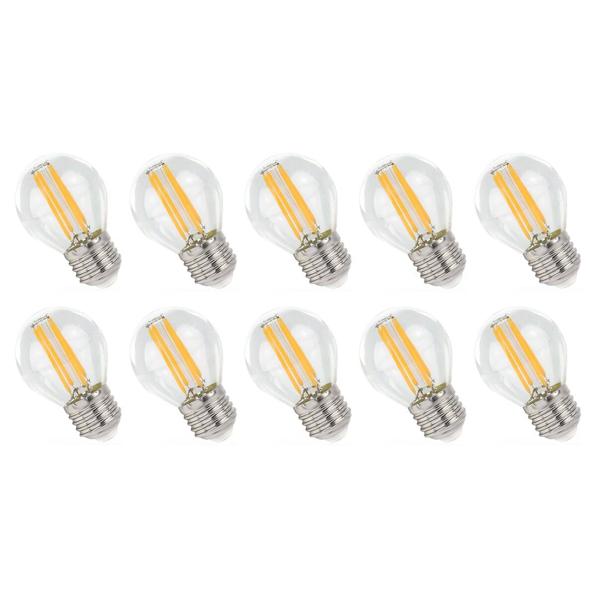 Spectrum LED Kogellamp P45 E27 Helder - 5.5W 700lm 4000K - Neutraalwit - Vervangt 55W - 10 stuks