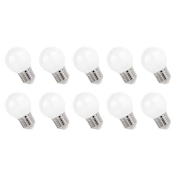 Spectrum LED Kogellamp P45 E27 Mat - 5.5W 650lm 4000K - Neutraalwit - Vervangt 53W - 10 stuks