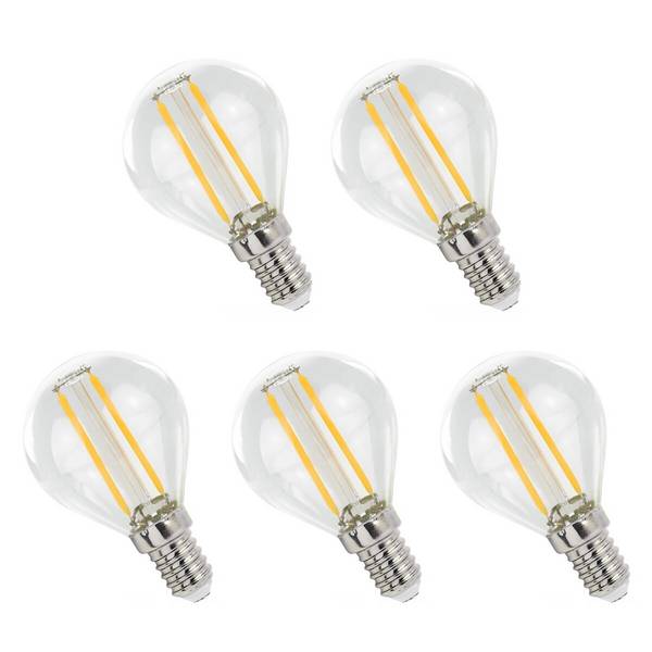 Spectrum LED Kogellamp P45 E14 Helder - 1W 100lm 2700K - Warmwit - Vervangt 10W - 5 stuks