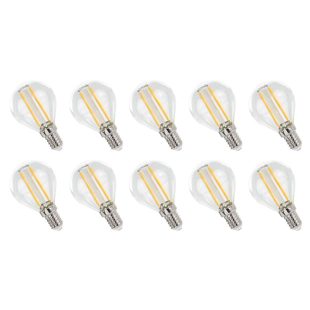 Spectrum LED Kogellamp P45 E14 Helder - 1W 110lm 4000K - Neutraalwit - Vervangt 10W - 10 stuks
