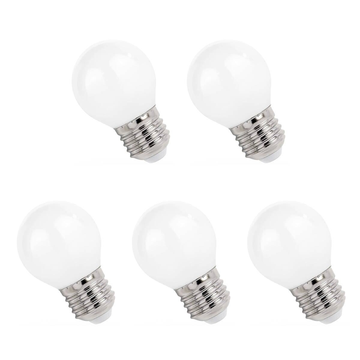 Spectrum LED Kogellamp P45 E27 Mat - 4W 400lm 2700K - Warmwit - Vervangt 35W - 5 stuks-0