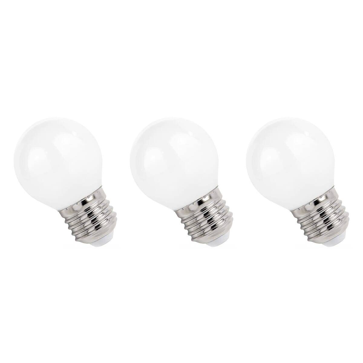 Spectrum LED Kogellamp P45 E27 Mat - 5.5W 650lm 4000K - Neutraalwit - Vervangt 53W - 3 stuks-0
