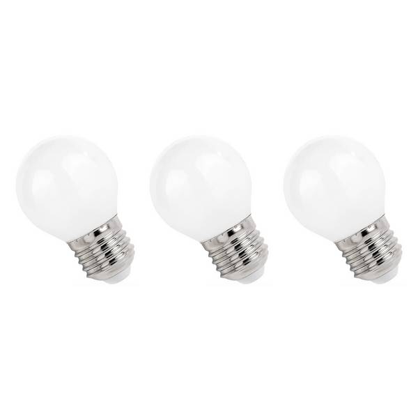 Spectrum LED Kogellamp P45 E27 Mat - 5.5W 650lm 4000K - Neutraalwit - Vervangt 53W - 3 stuks