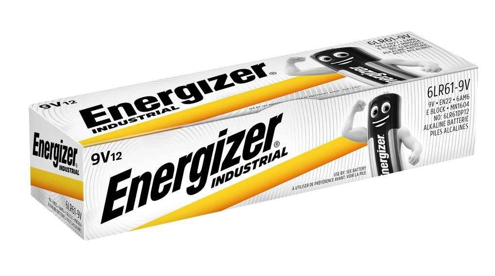 ENERGIZER BATTERIES INDUSTRIAL PRO 6LR61 9V 12 STUKS-0