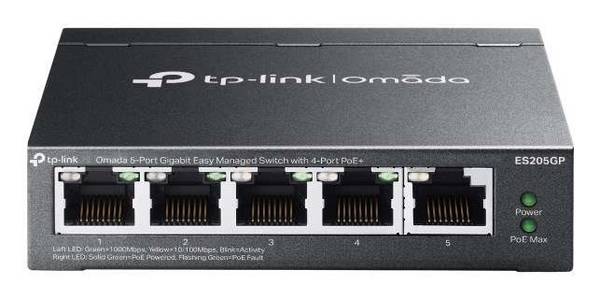 TPL TP-Link Omada ES205GP netwerk-switch Managed Gigabit Ethernet (10/100/1000) Power over Ethernet (...