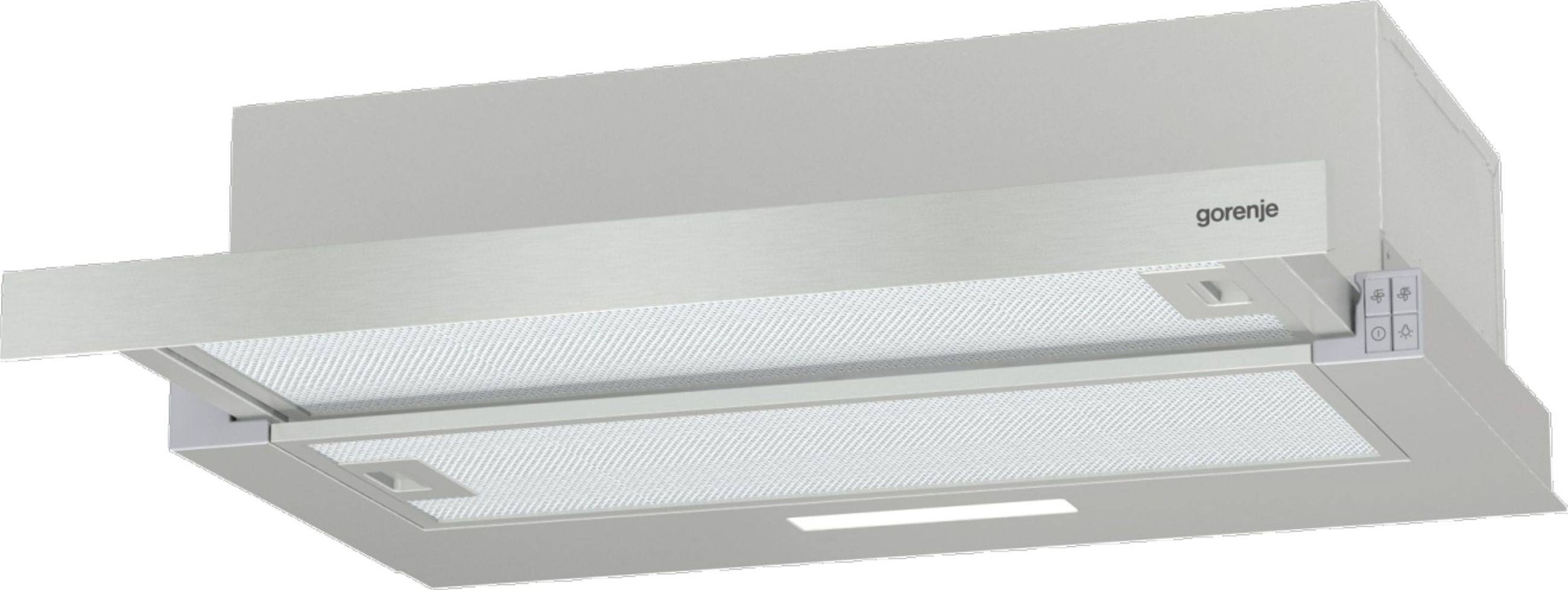 Gorenje TH62E3X vlakschermafzuigkap 60cm, zilver-0