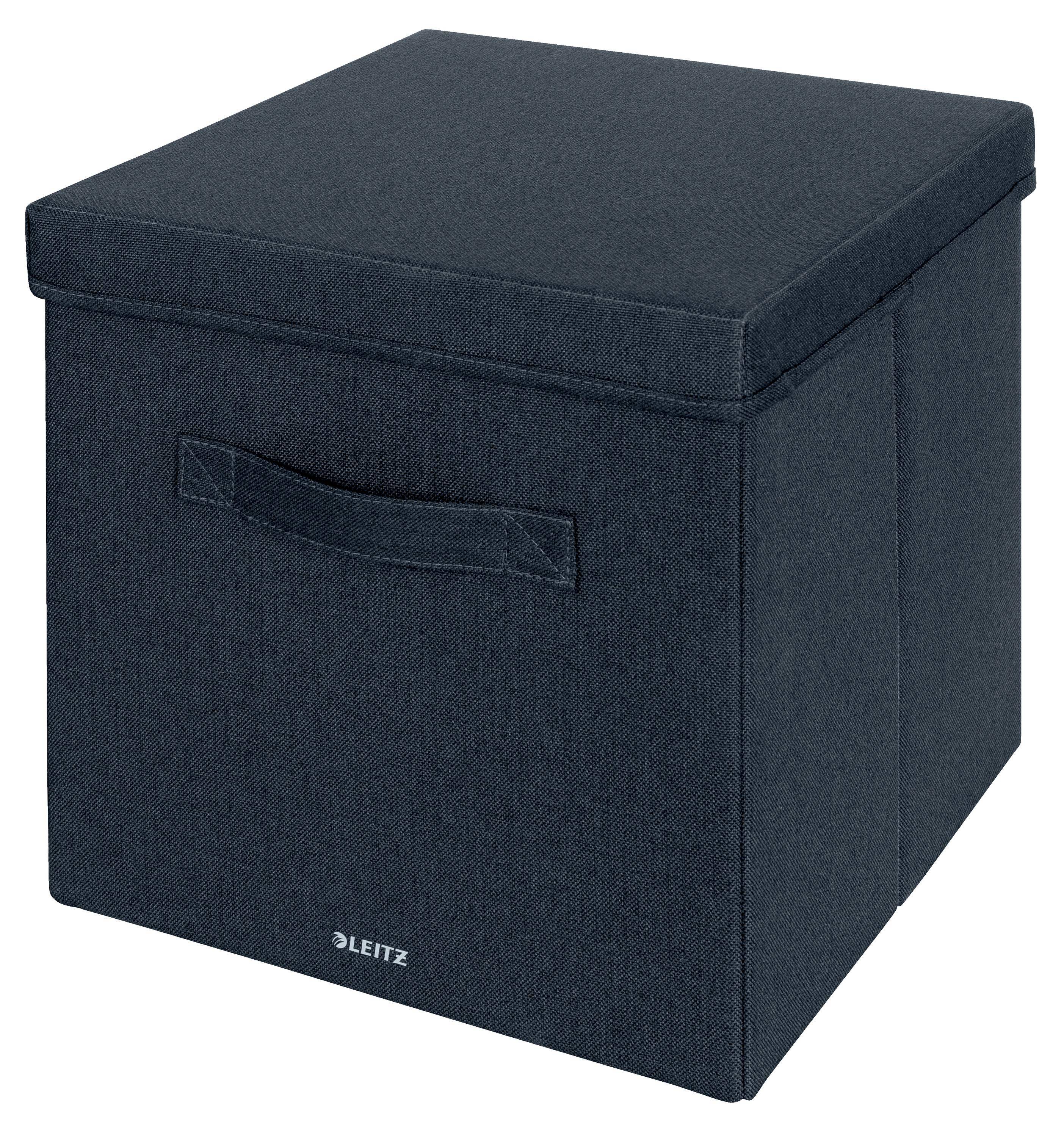 Opbergdoos Leitz gestoffeerd met deksel 330x325x380mm grijs 2 st-0
