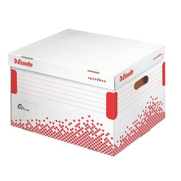 Opberg- en transportdoos Esselte Speedbox 392x301x334mm wit
