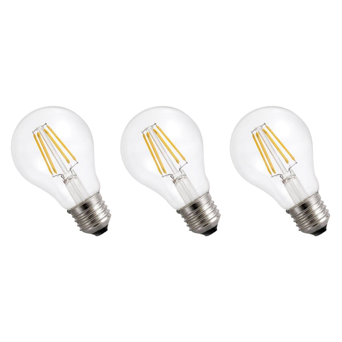 Spectrum LED Peerlamp A60 E27 Helder - 11W 1500lm 2700K - Warmwit - Vervangt 98W - 3 stuks
