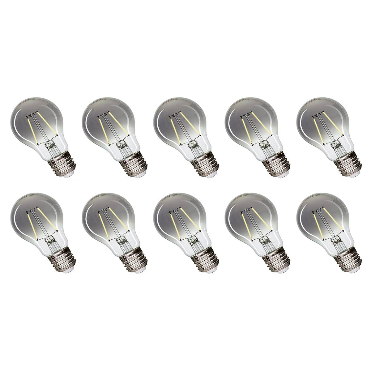 Spectrum LED Peerlamp A60 E27 Rookglas - 2.5W 150lm 4000K - Neutraalwit - Vervangt 16W - 10 stuks-0