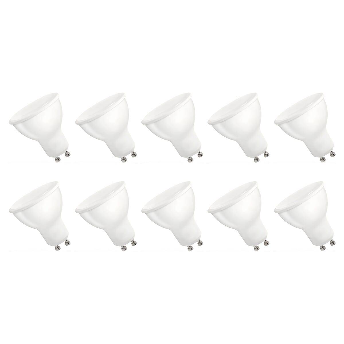 Spectrum LED Lamp GU10 6W - 230V - 540 Lumen - 6000K Koud wit - Helder daglicht - Energiezuinig - 10 stuks